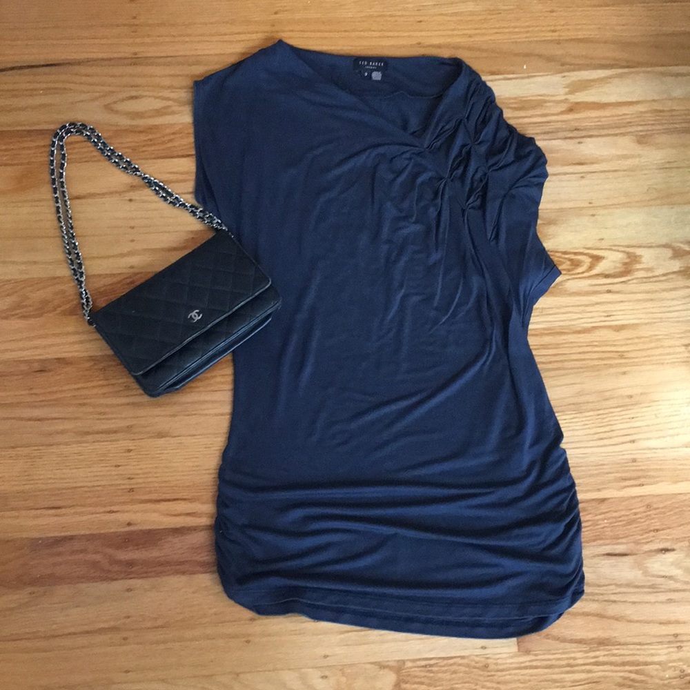 Ted Baker London tunic top midnight blue